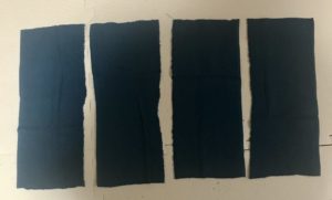 タオルを4等分に切る